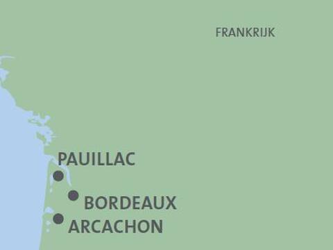 Kaart Bordeaux